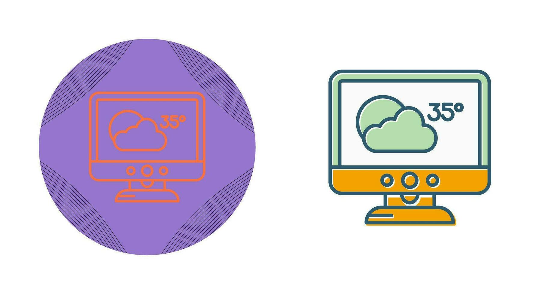 icono de vector de pronóstico del tiempo