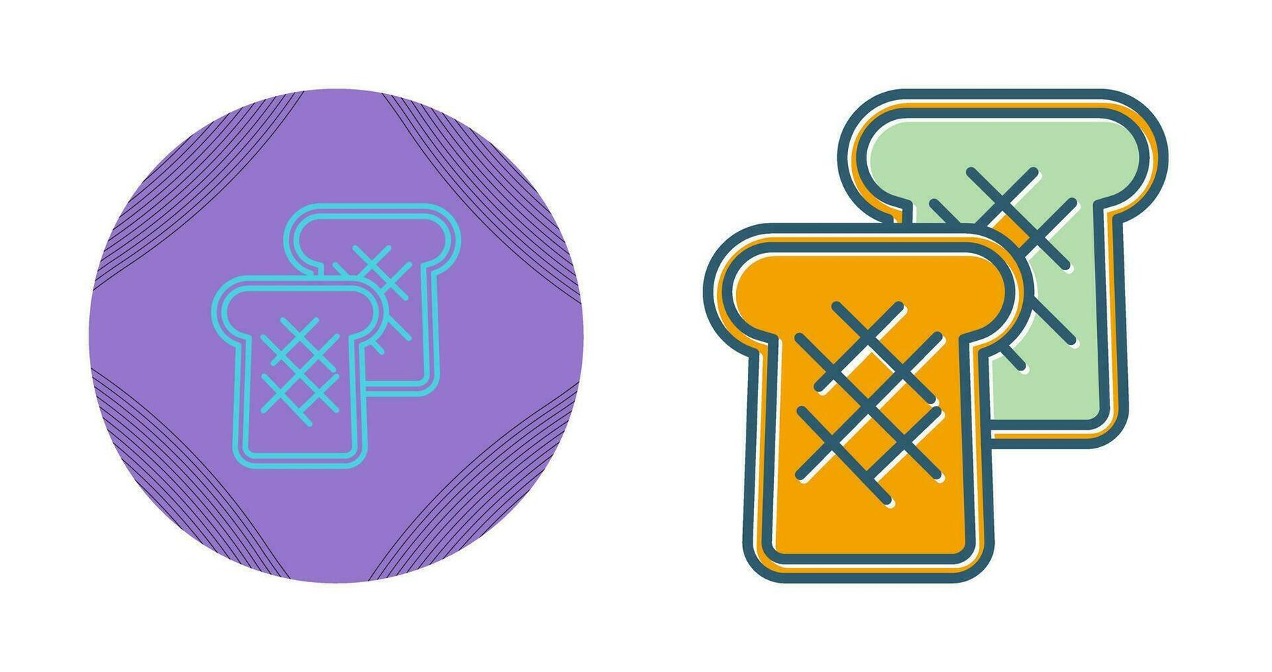 Toast Bread Vector Icon
