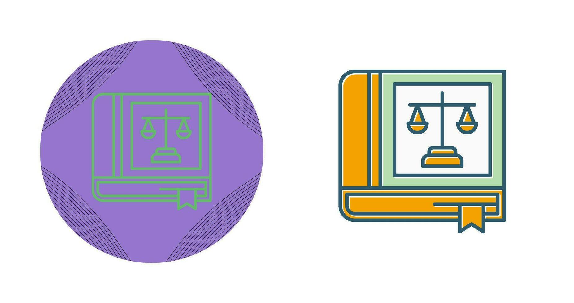 Law Book Vector Icon