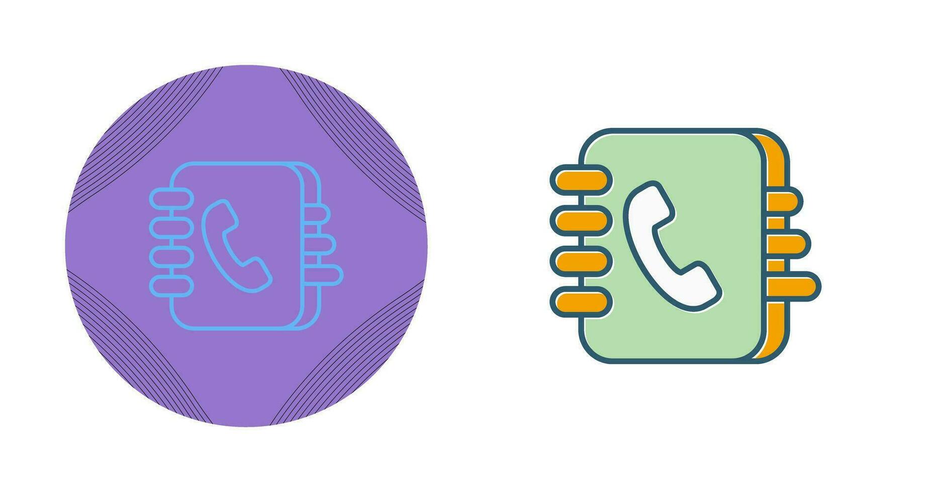 Contact Book Vector Icon