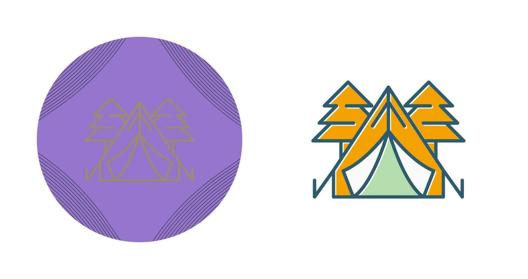 Tent Vector Icon