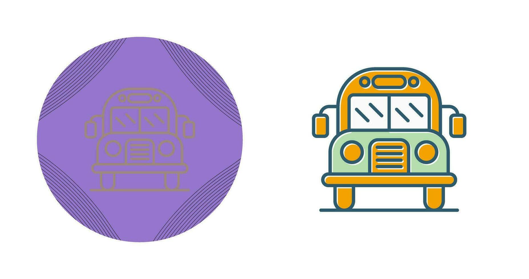 School Bus Vector Icon