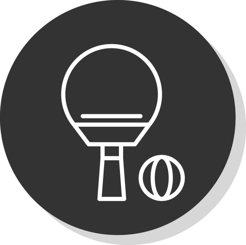 Ping Pong Vector Icon Design