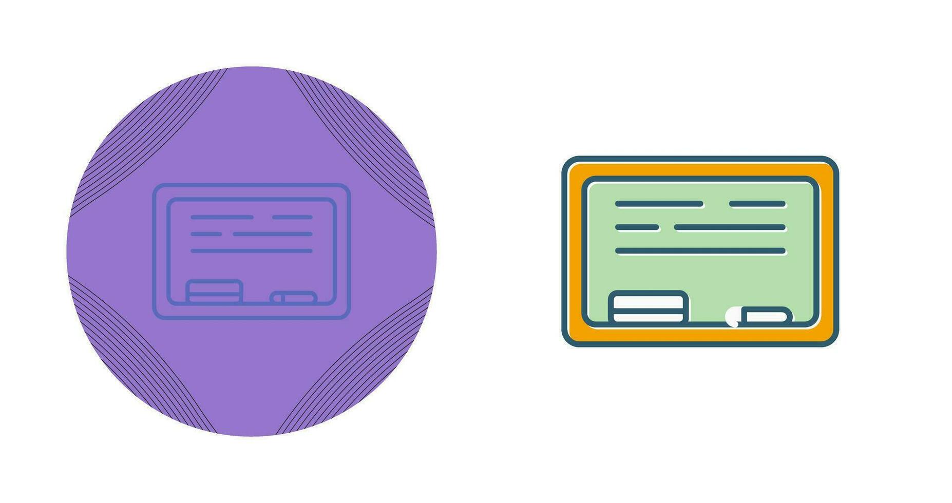 White Board Vector Icon