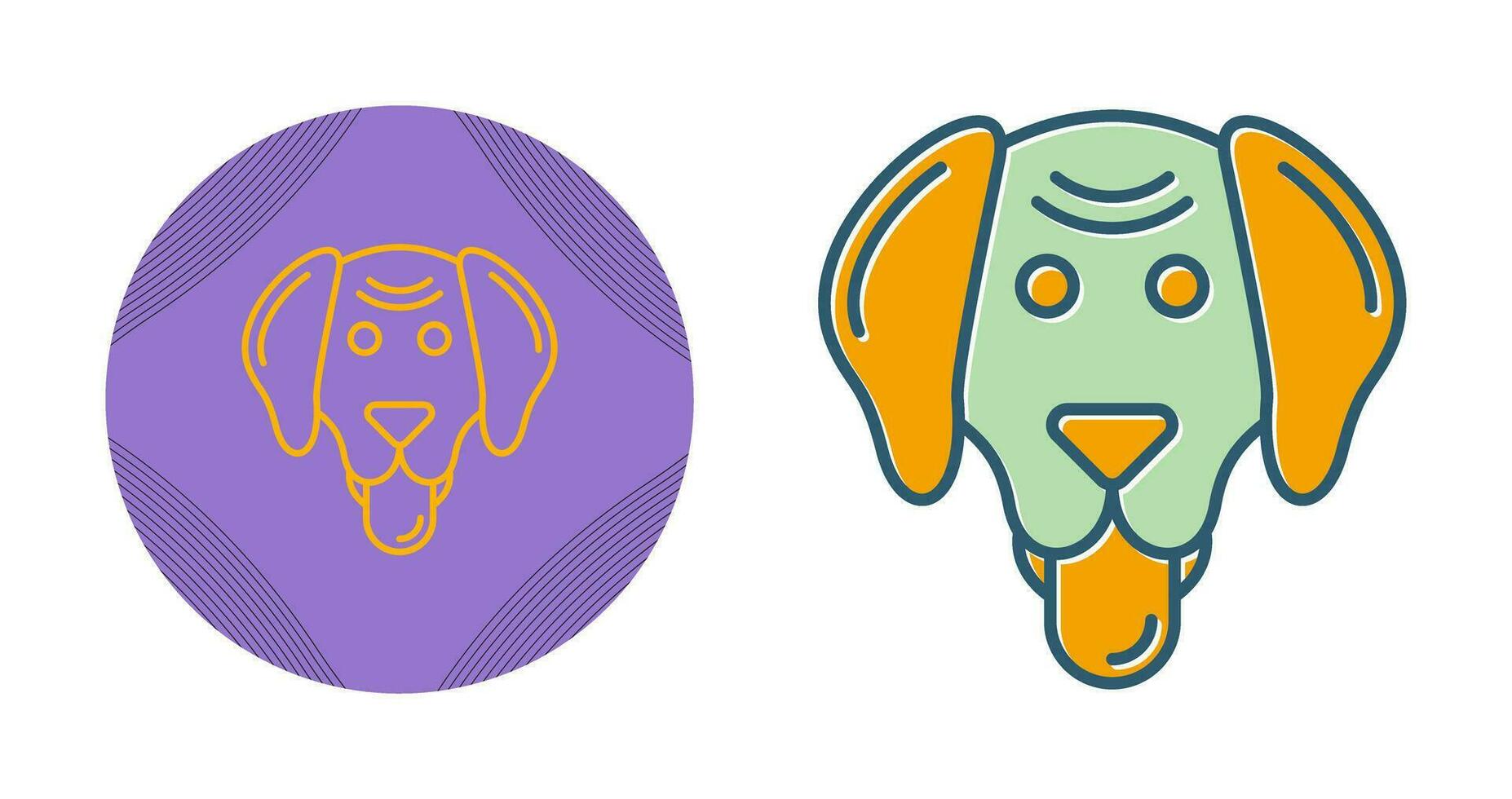 icono de vector de perro