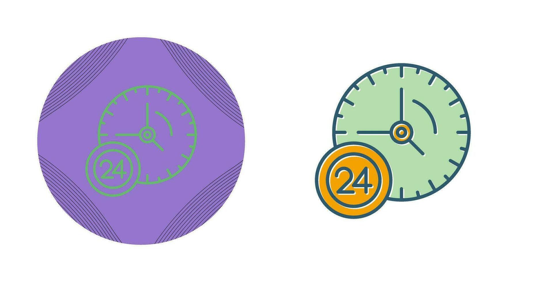 24 Hour Service Vector Icon
