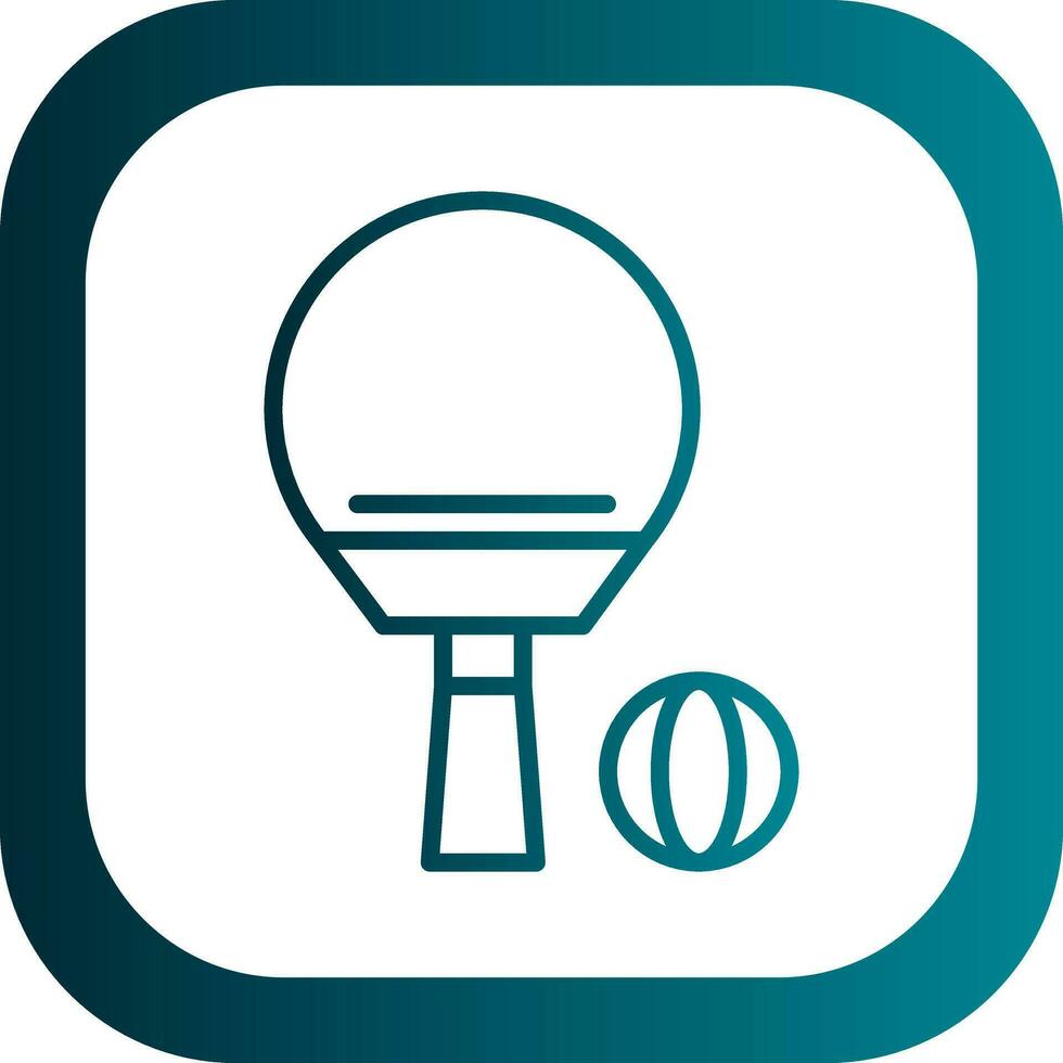 Ping Pong Vector Icon Design