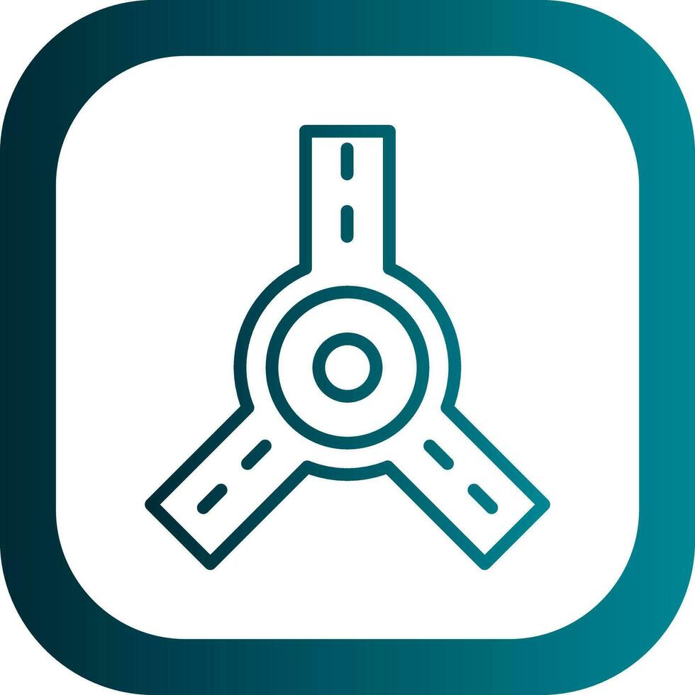 Roundabout Vector Icon Design