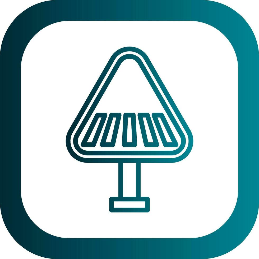 Pedestrain Crossing Vector Icon Design
