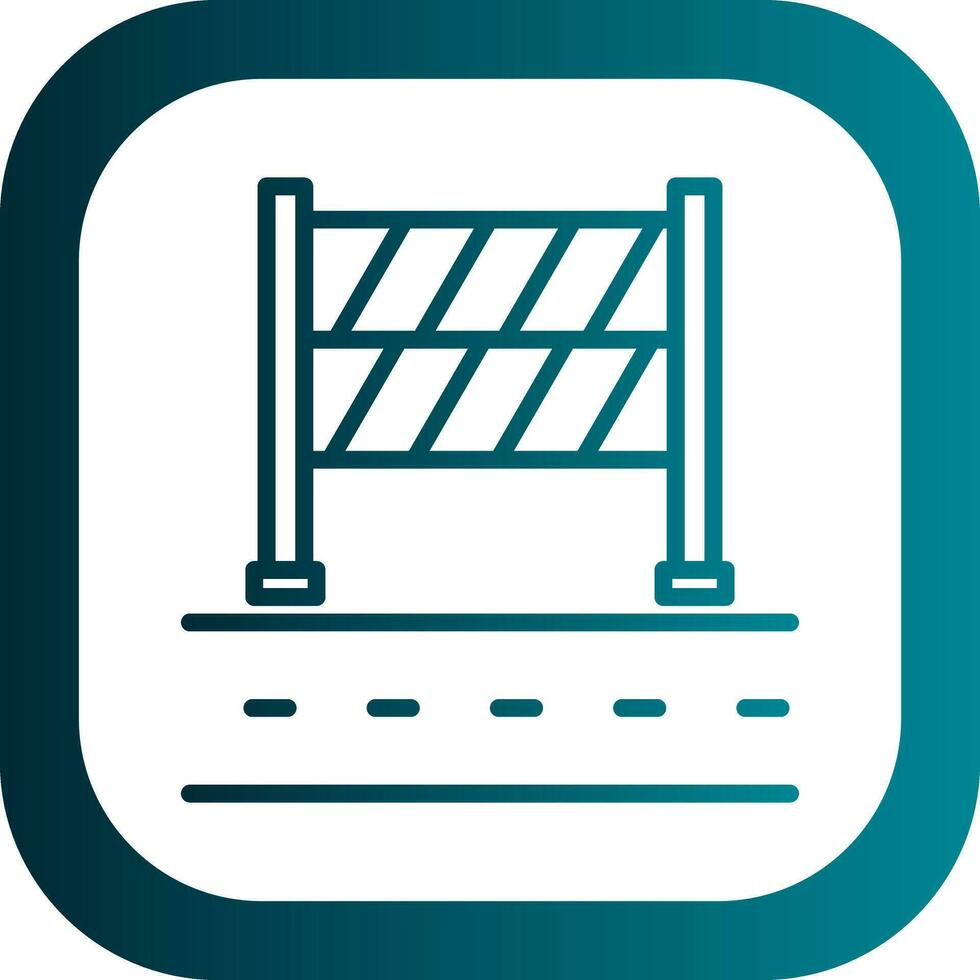 Road Block Vector Icon Design