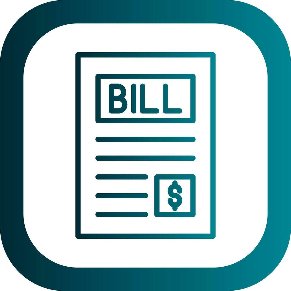 Bill Vector Icon Design