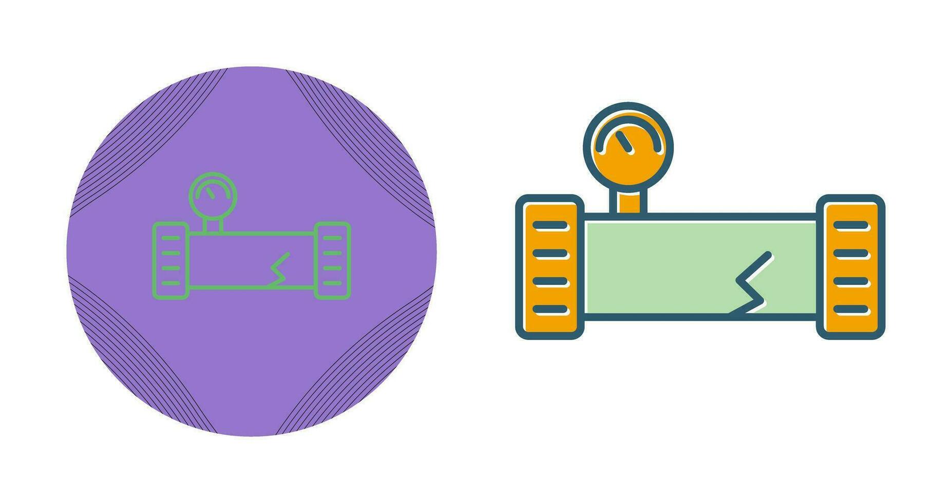 Broken Pipe Vector Icon