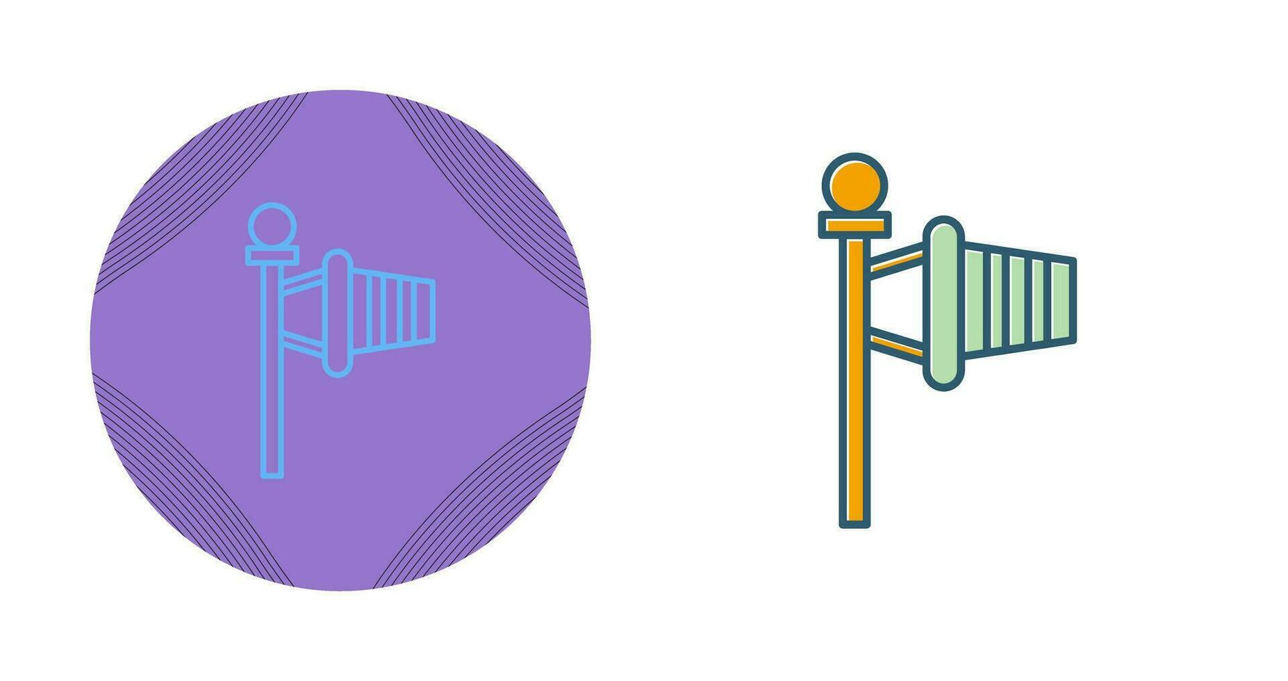 Windsock Vector Icon