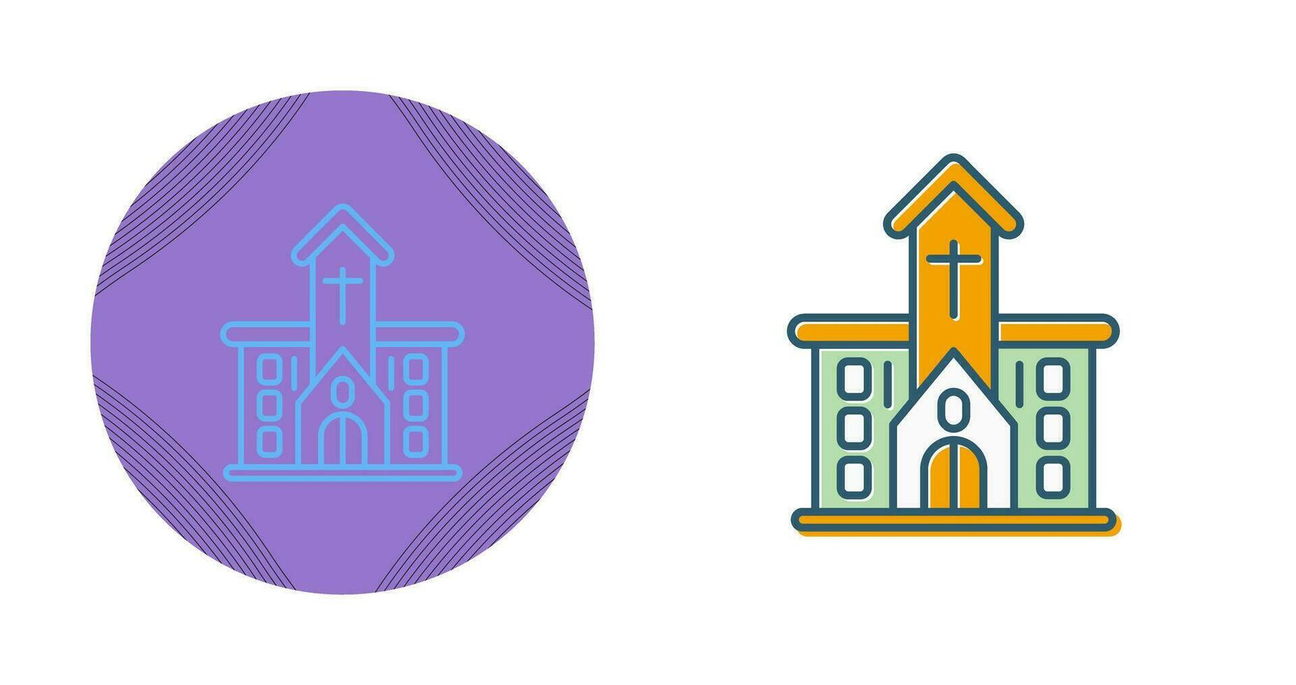 icono de vector de iglesia