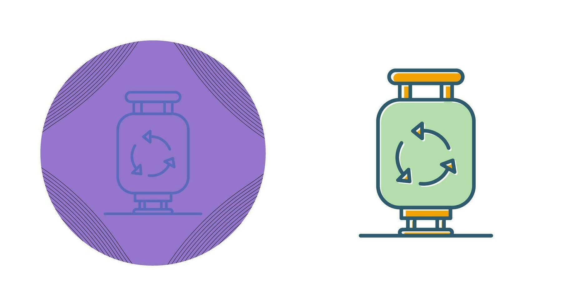 Gas Cylinder Vector Icon