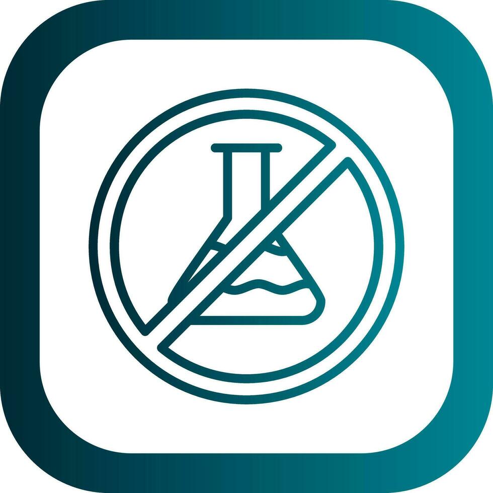 No Chemical Vector Icon Design