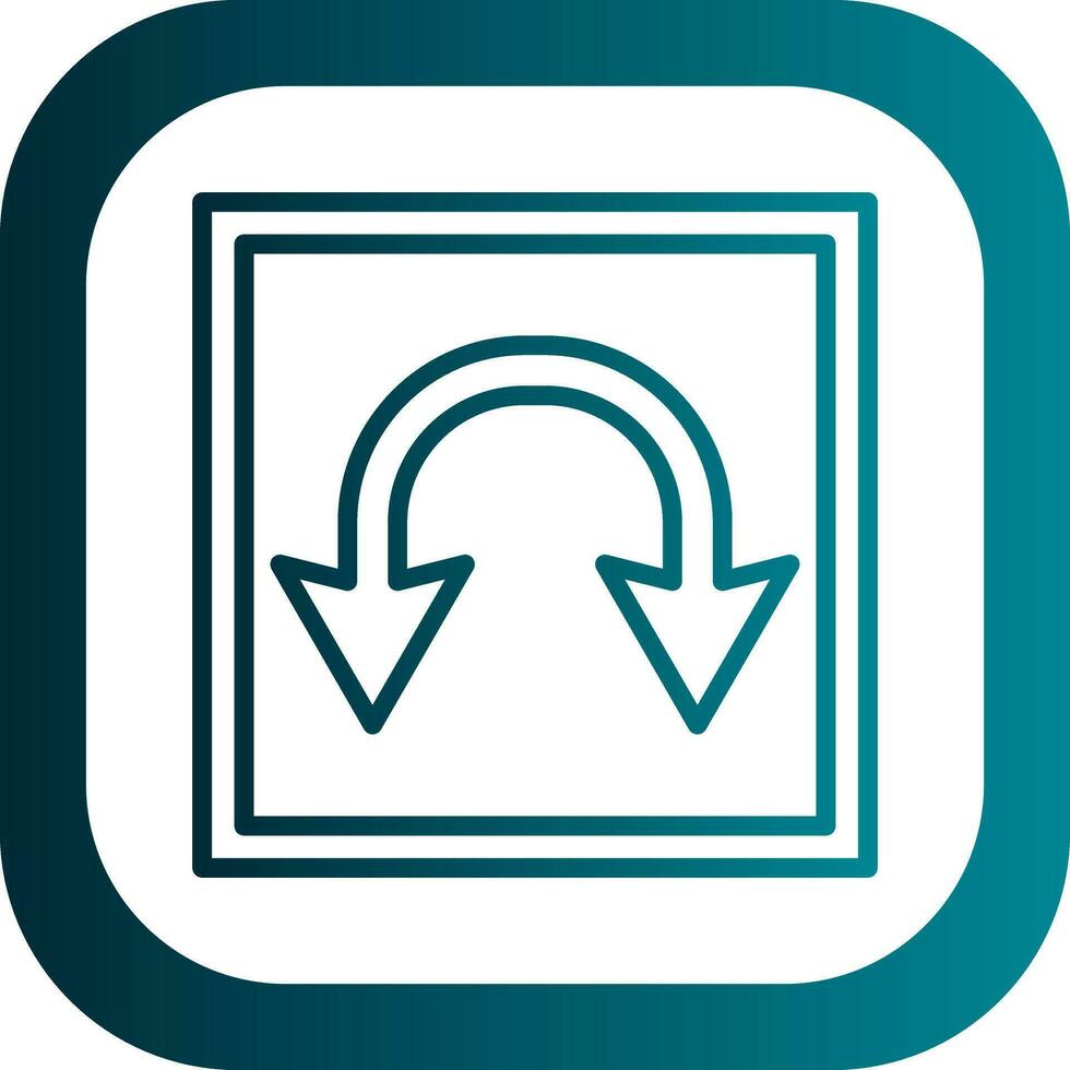 Double Curve Vector Icon Design