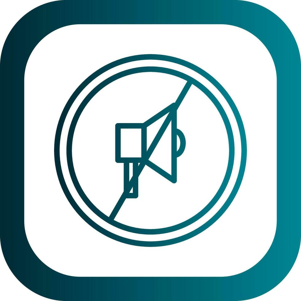 Silence Vector Icon Design