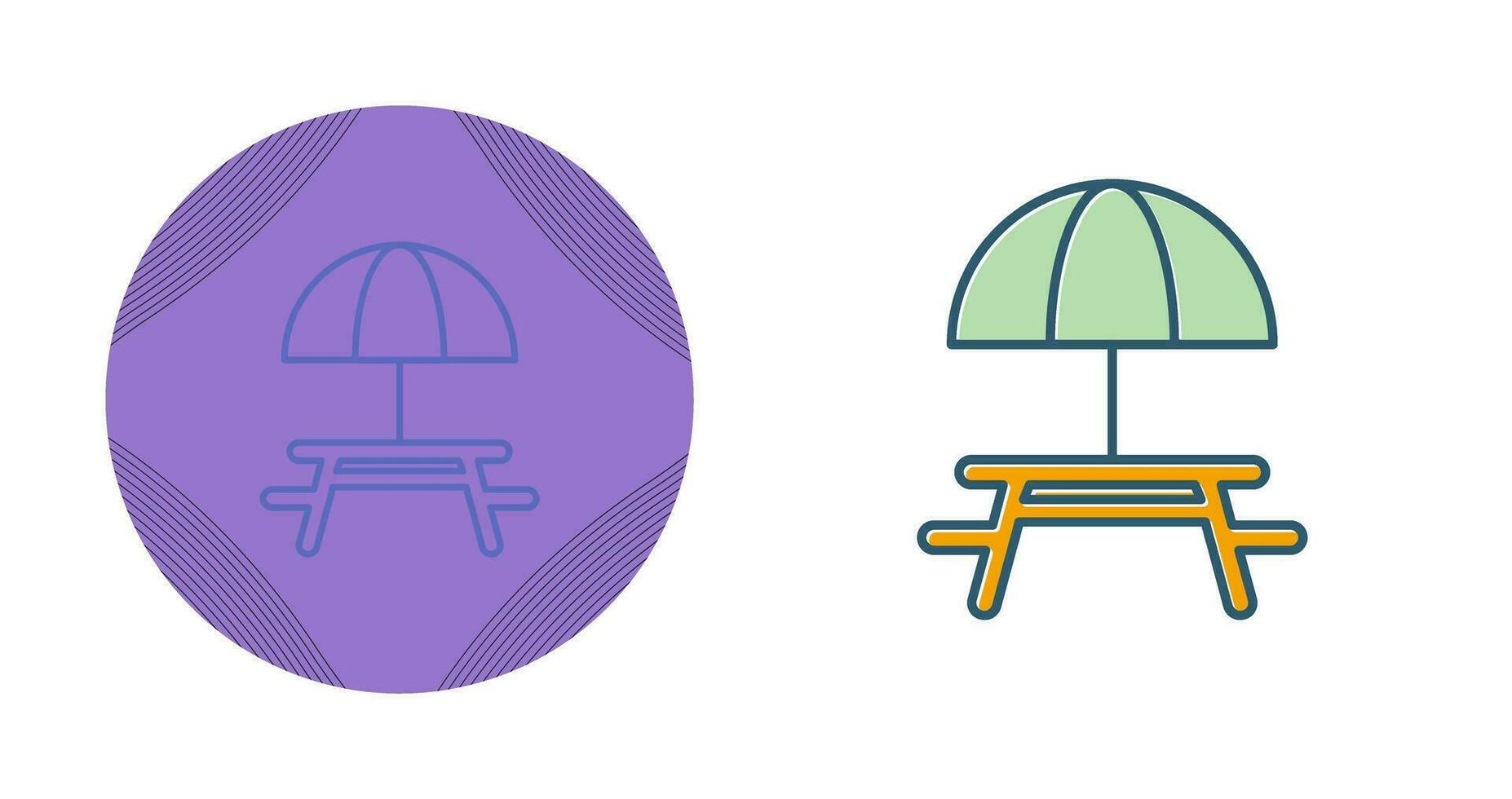 Camping Table Vector Icon