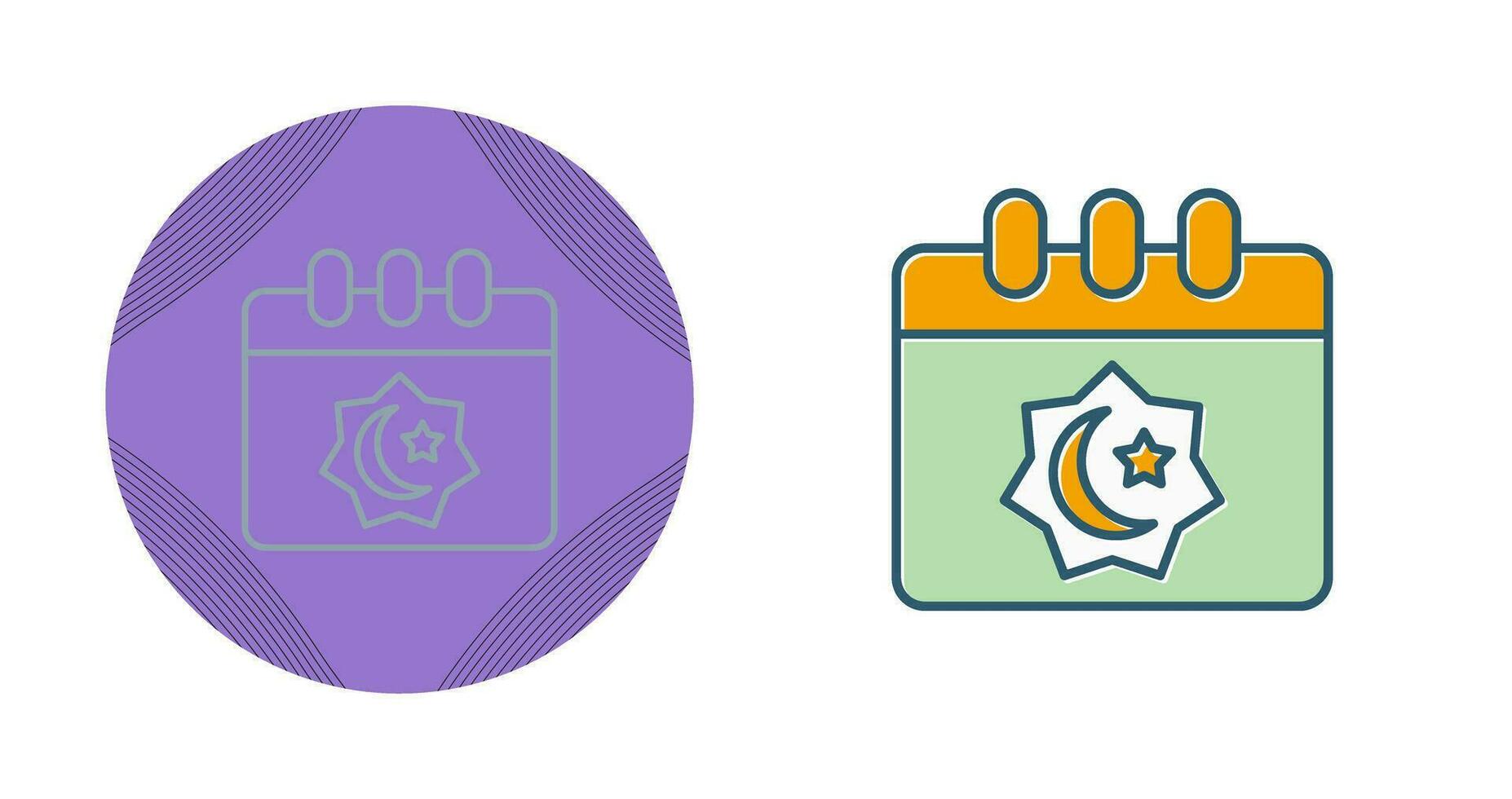 Islamic Calendar Vector Icon