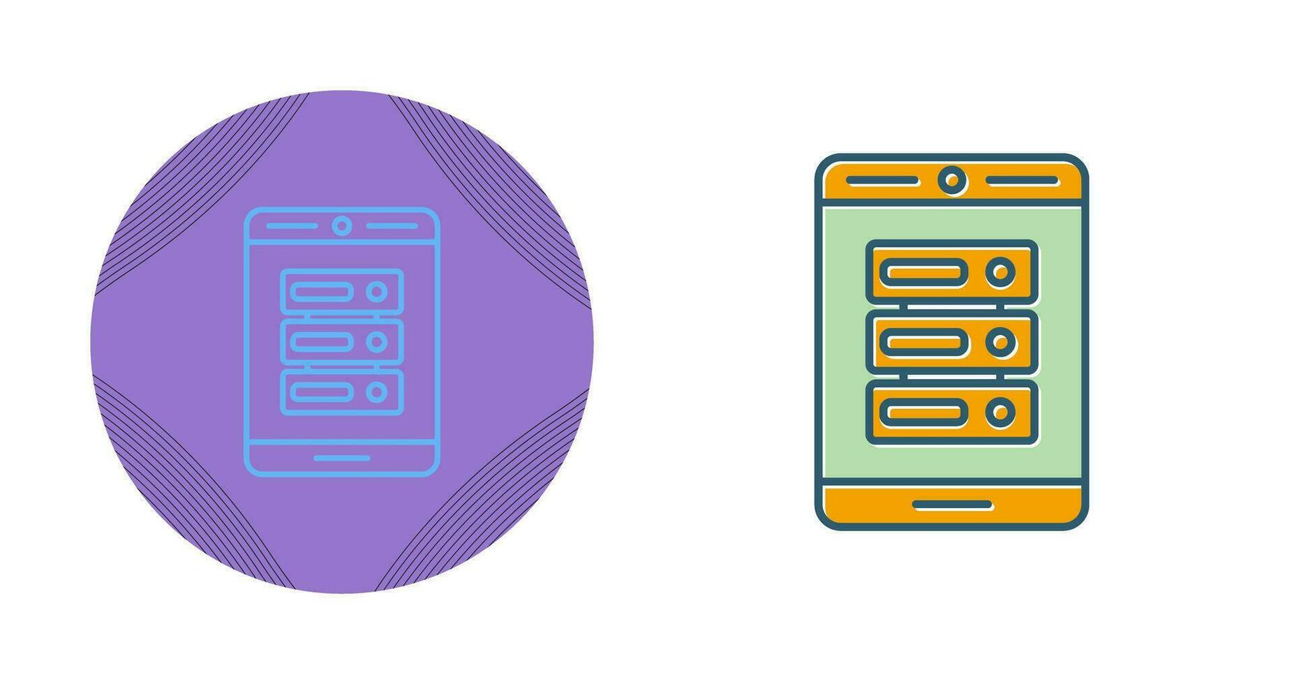 icono de vector de teléfono de datos