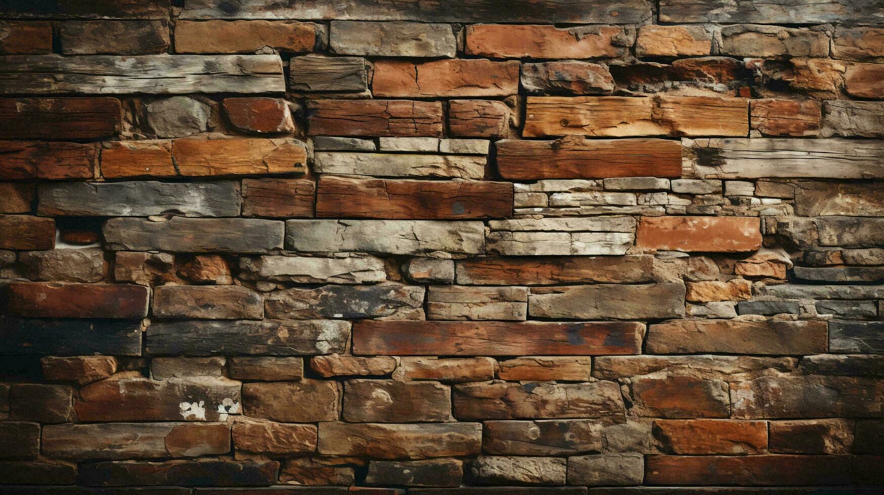 pared textura de agudo Roca ladrillos losas antecedentes foto