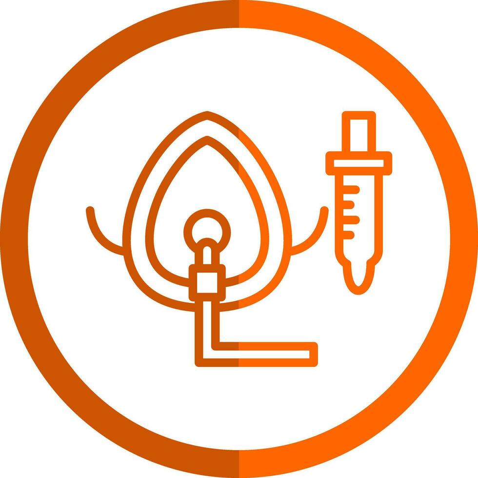 Oxygen Mask Vector Icon Design