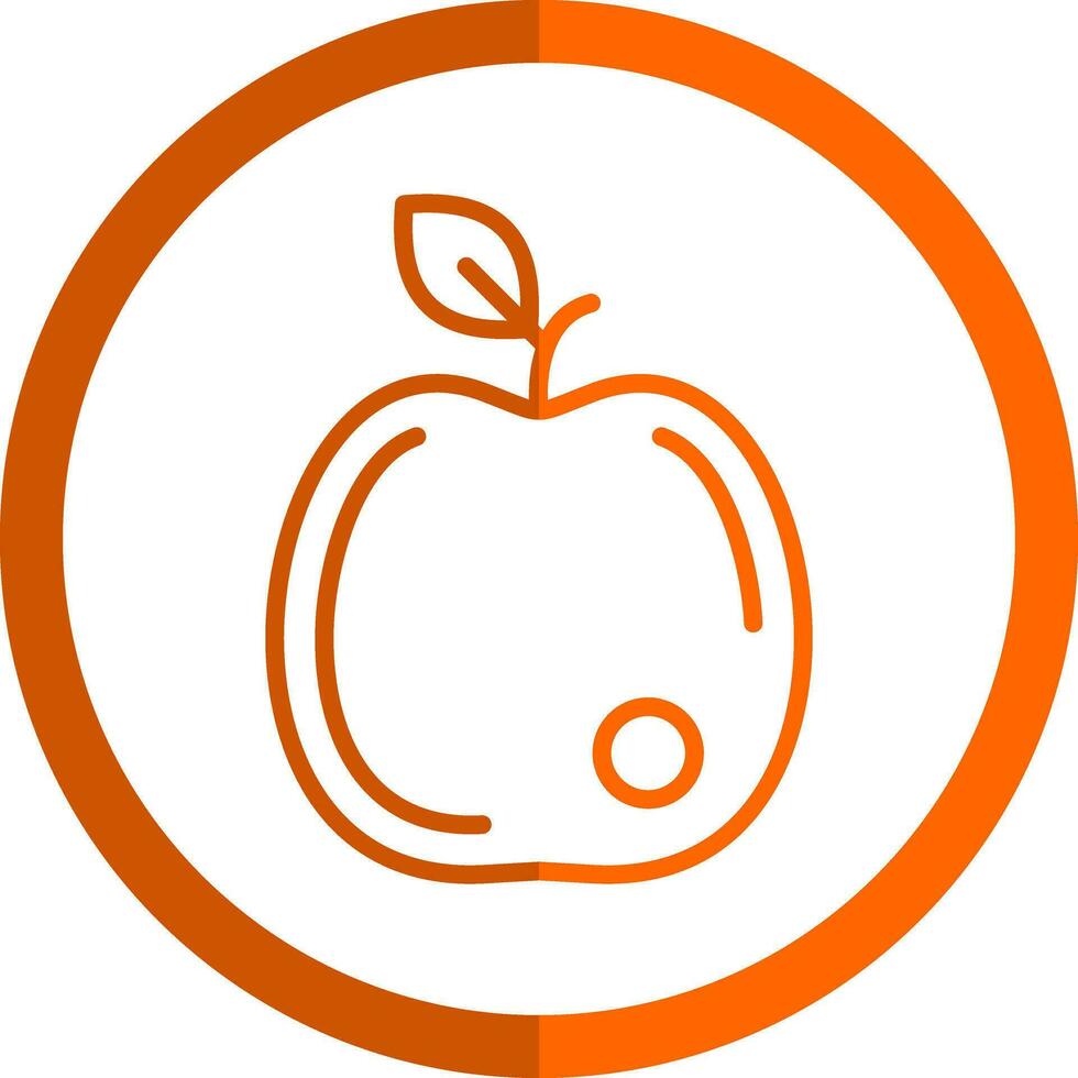 diseño de icono de vector de manzana