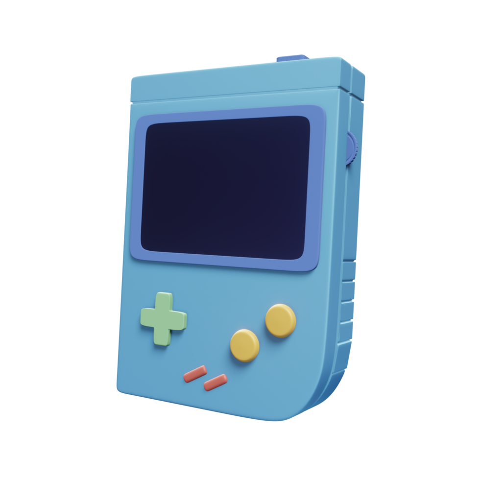 Retro Game Console 3D png