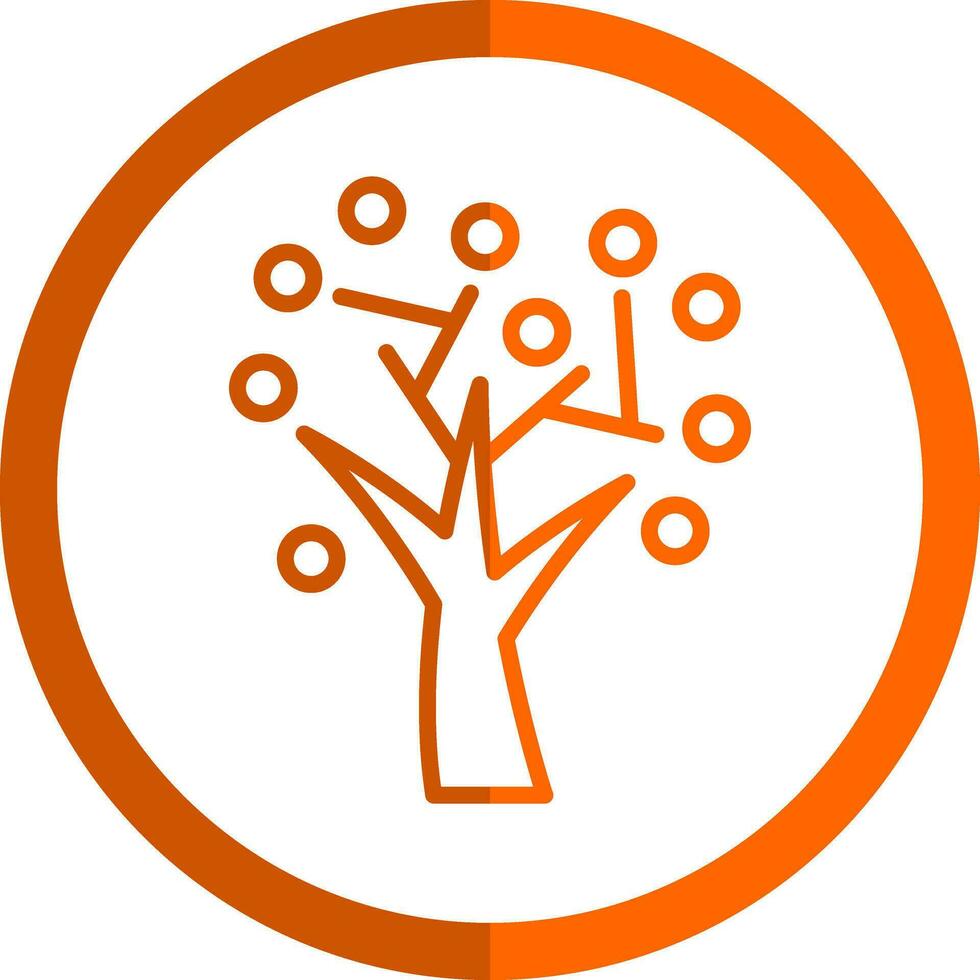 Autumn Tree Vector Icon Design