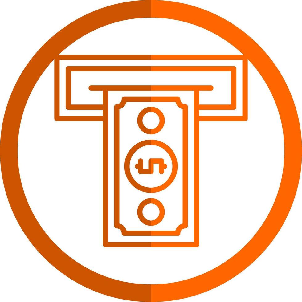 Cash withdrawal Vector Icon Design