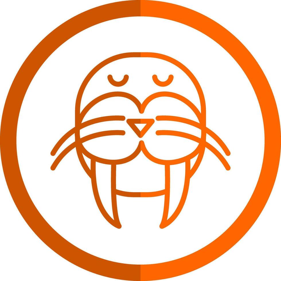 Walrus Vector Icon Design