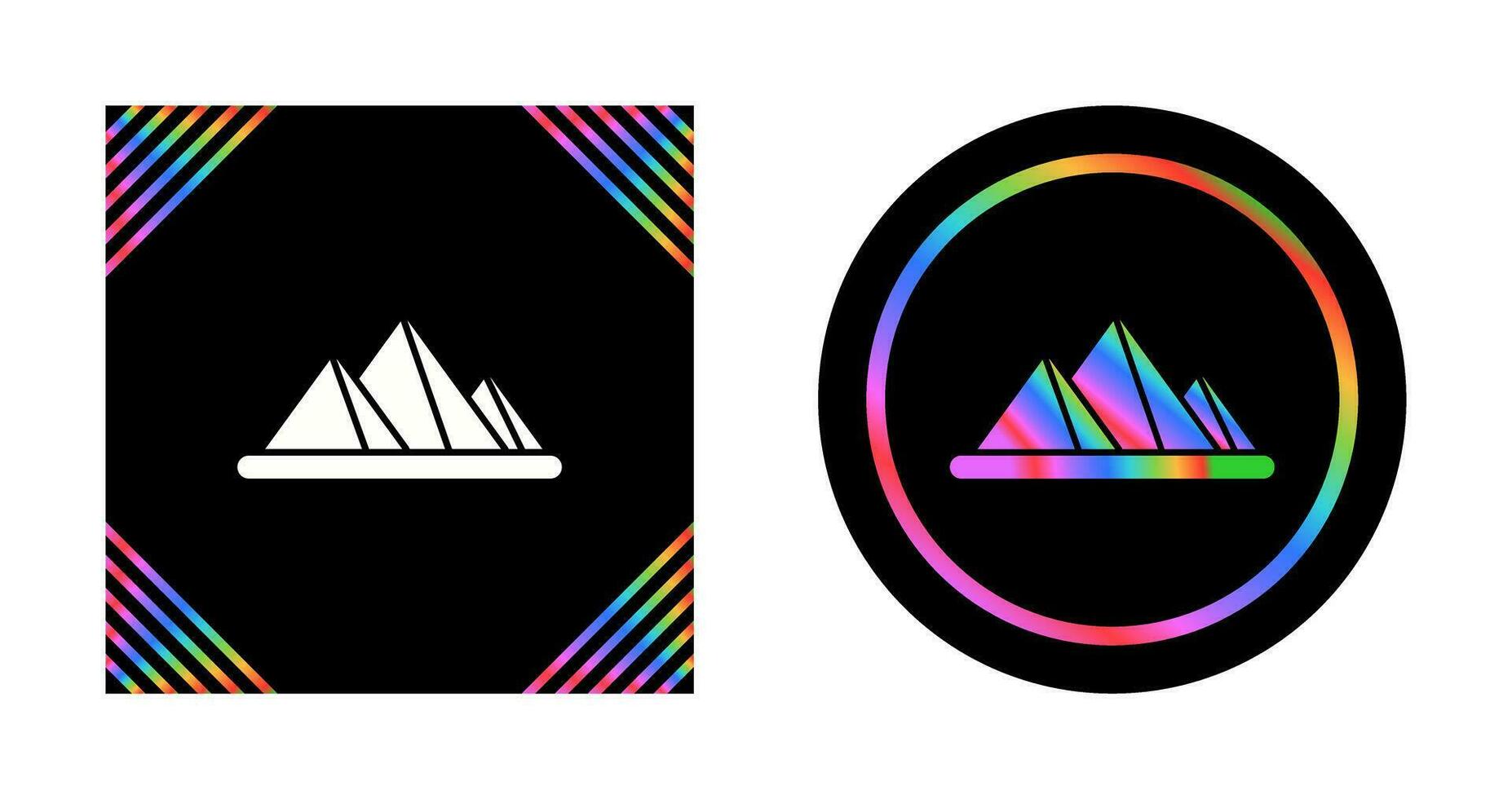 Pyramid Vector Icon