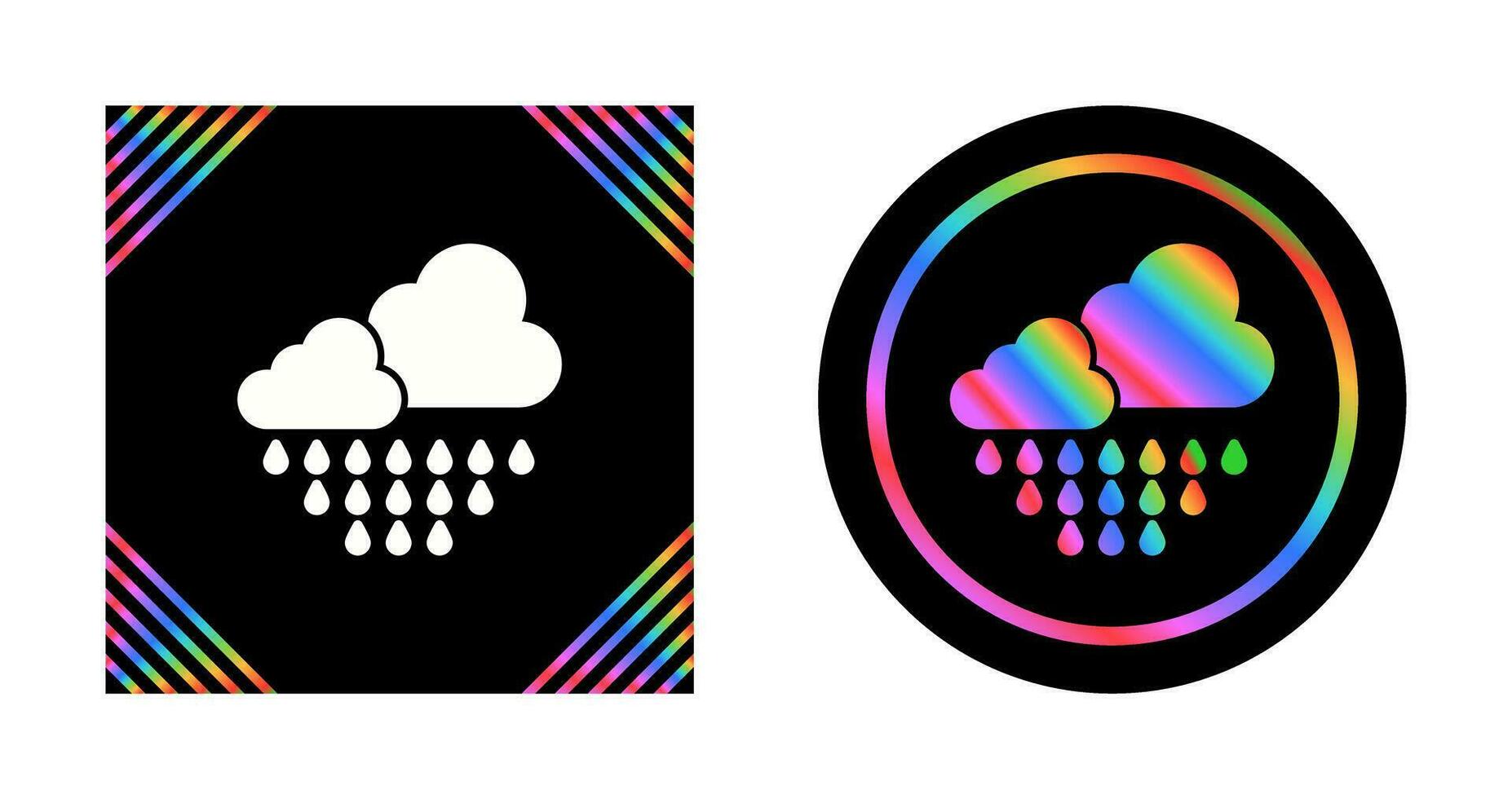 icono de vector de lluvia