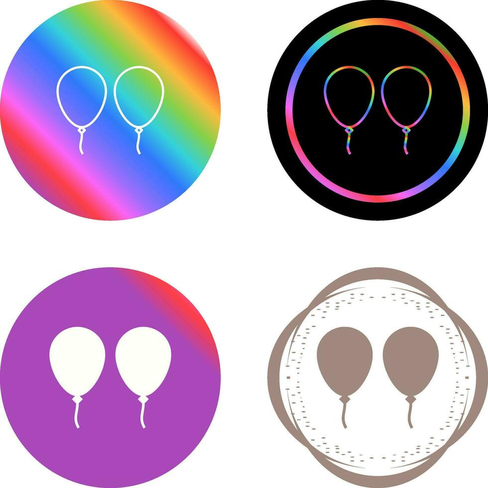 icono de vector de globos