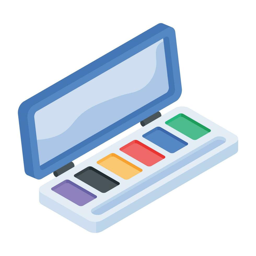 Modern isometric icon of paper glue vector