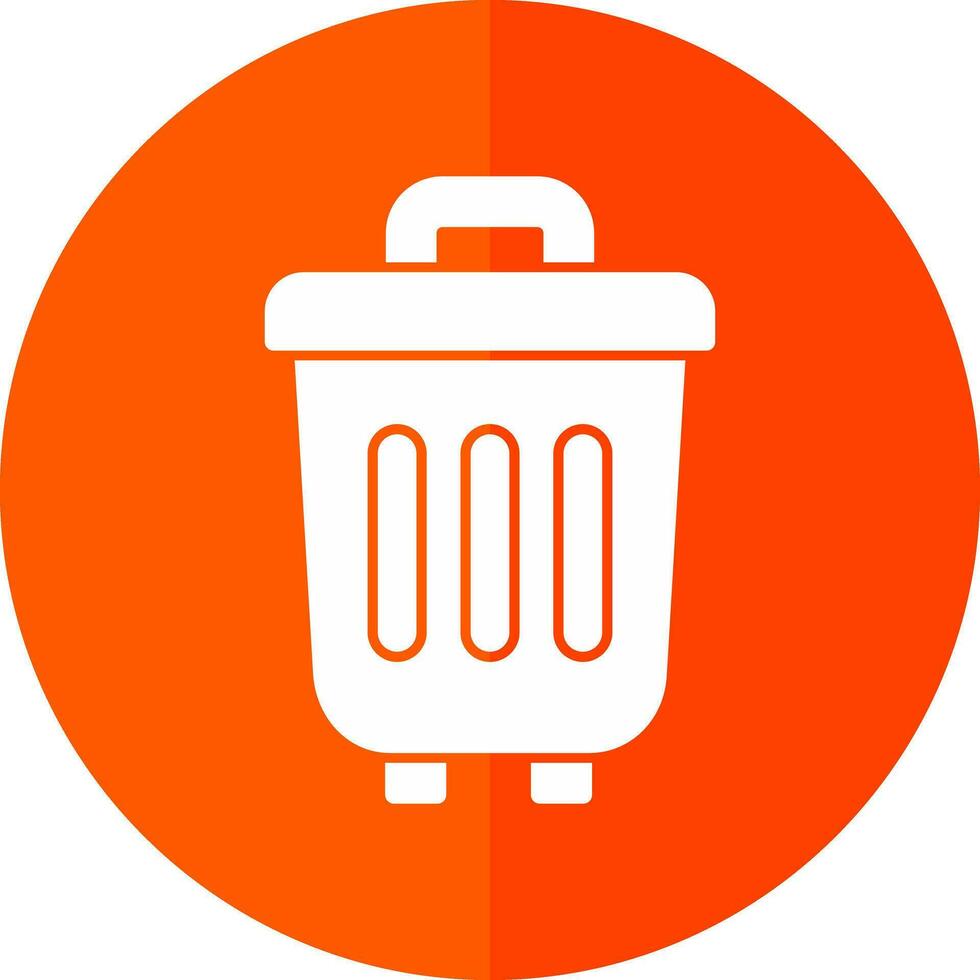 diseño de icono de vector de bote de basura