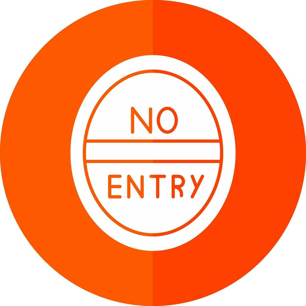 No Entry Vector Icon Design