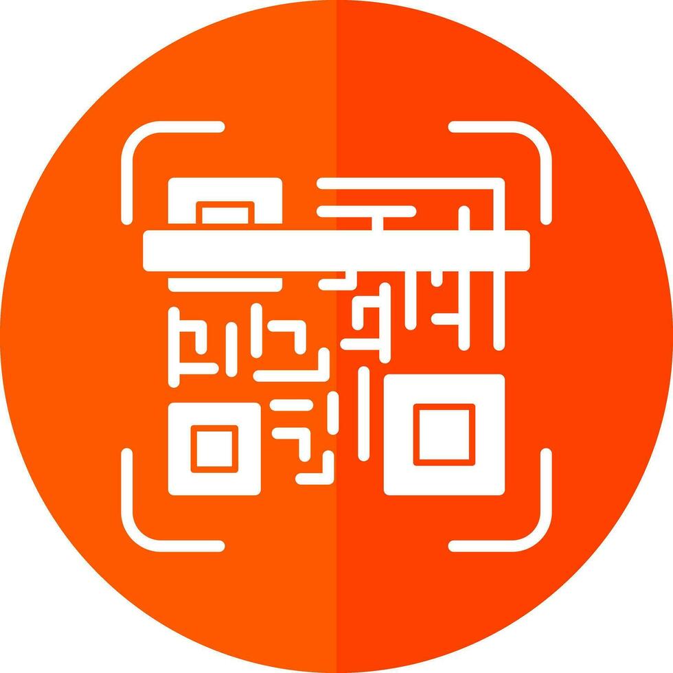 Qr code scan Vector Icon Design