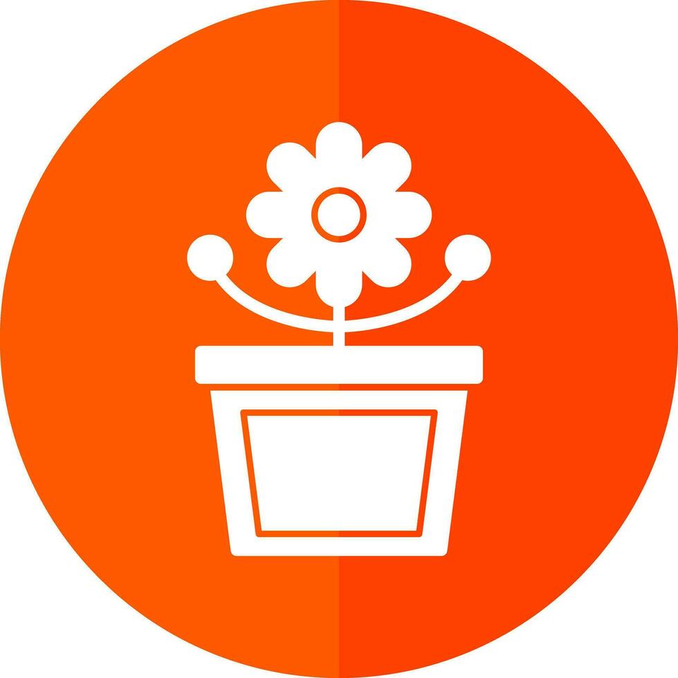 diseño de icono de vector de maceta de flores