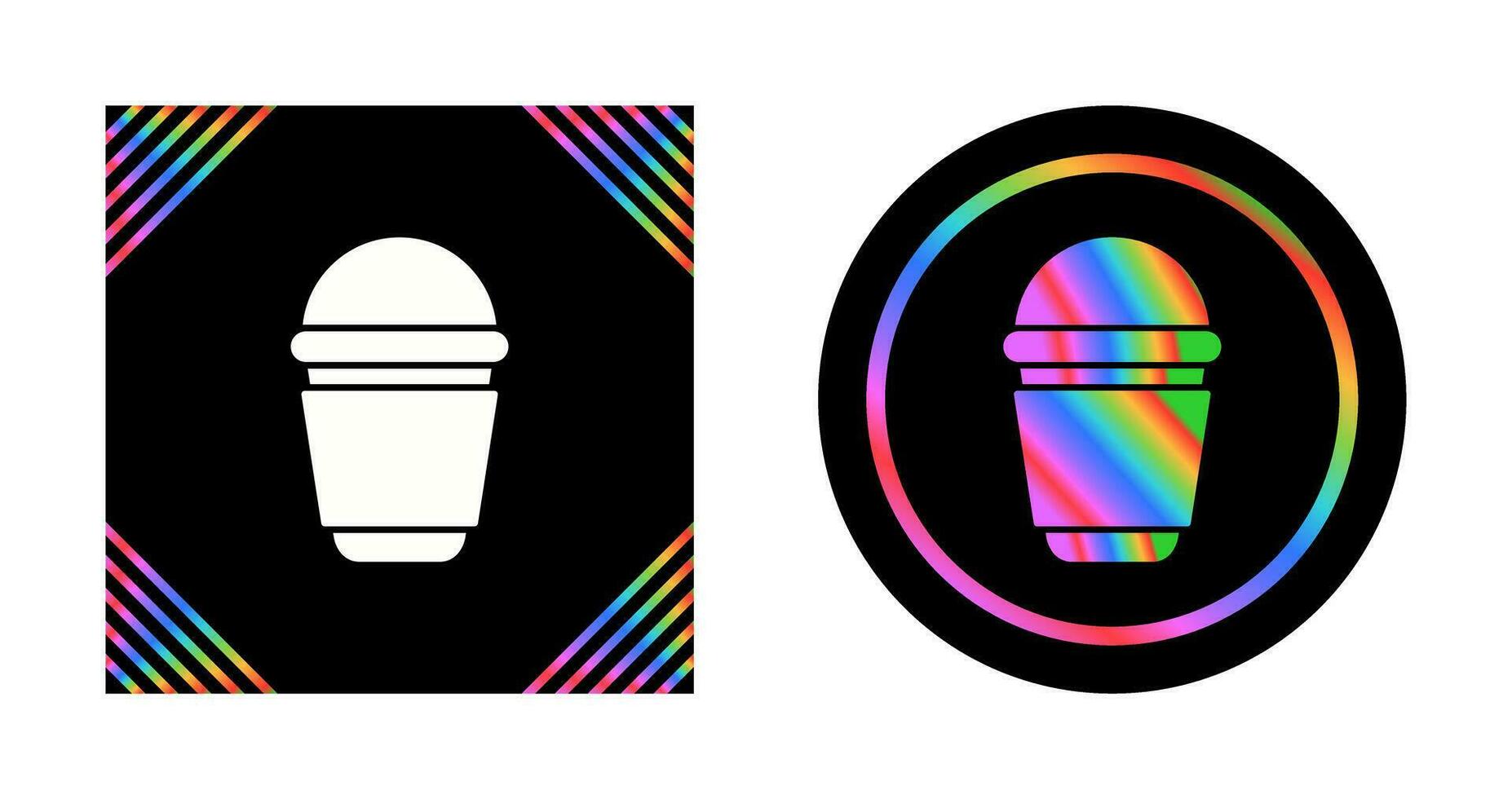 icono de vector de taza de papel