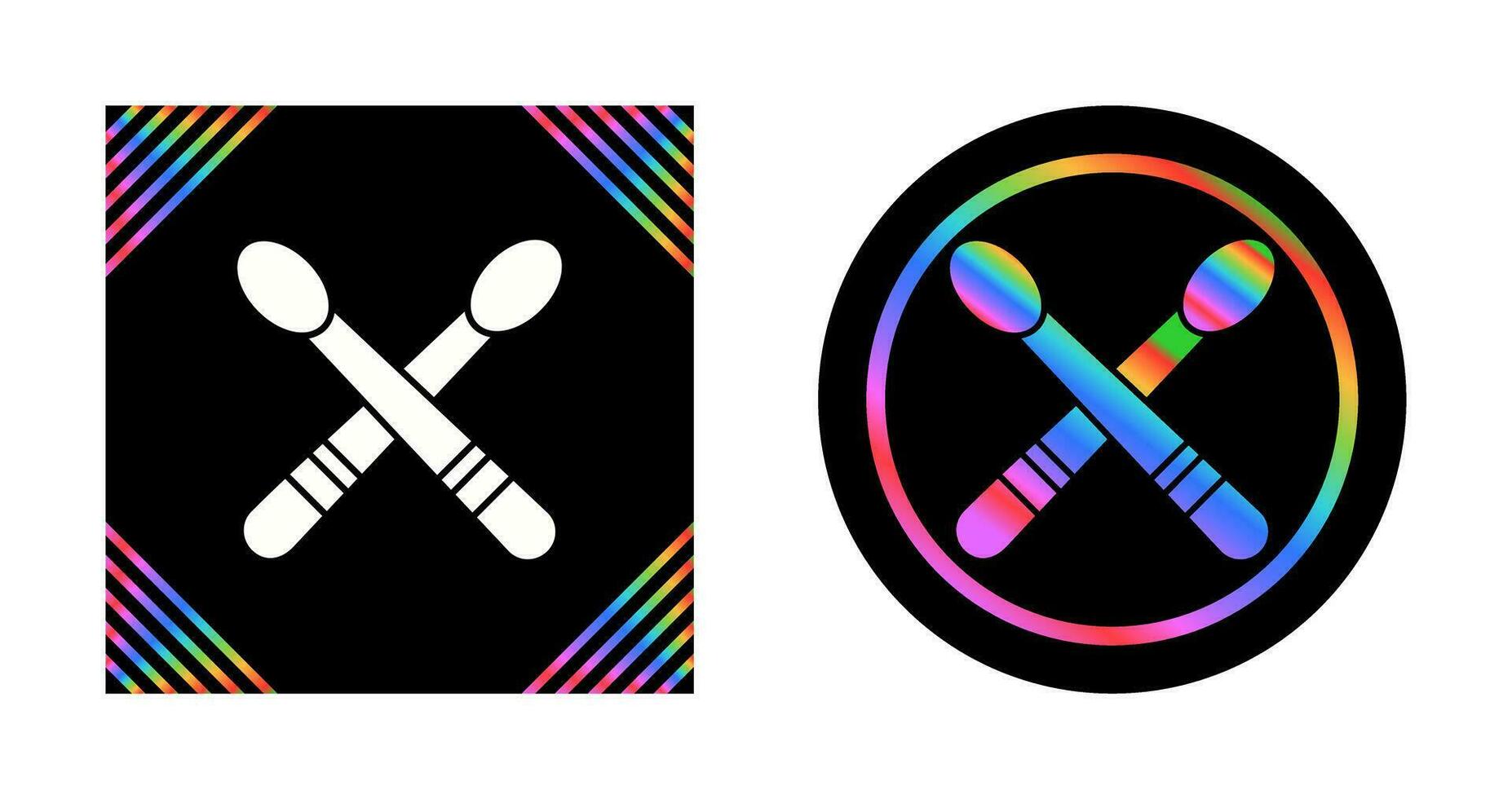 icono de vector de baquetas