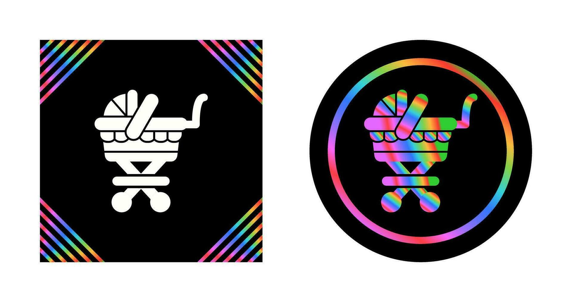 Baby Carriage Vector Icon