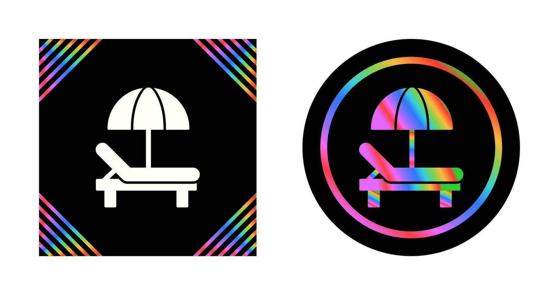 Sunbed Vector Icon