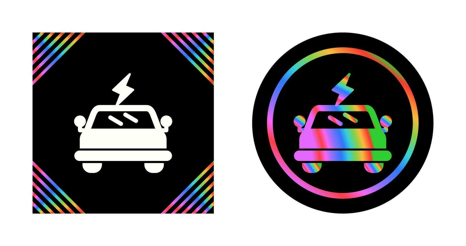 Electric Car Vector Icon