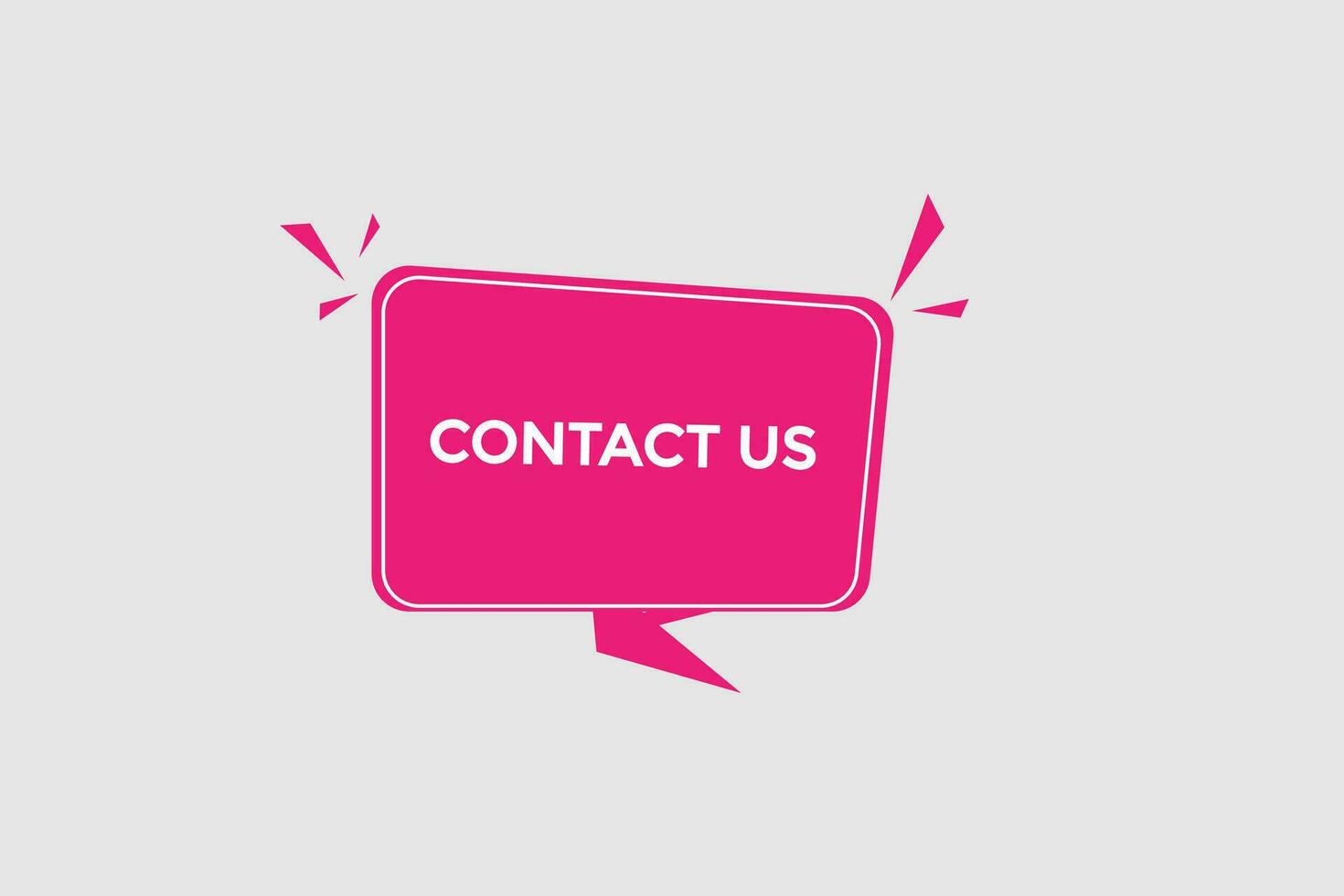 new contact us modern, website, click button, level, sign, speech, bubble  banner, vector