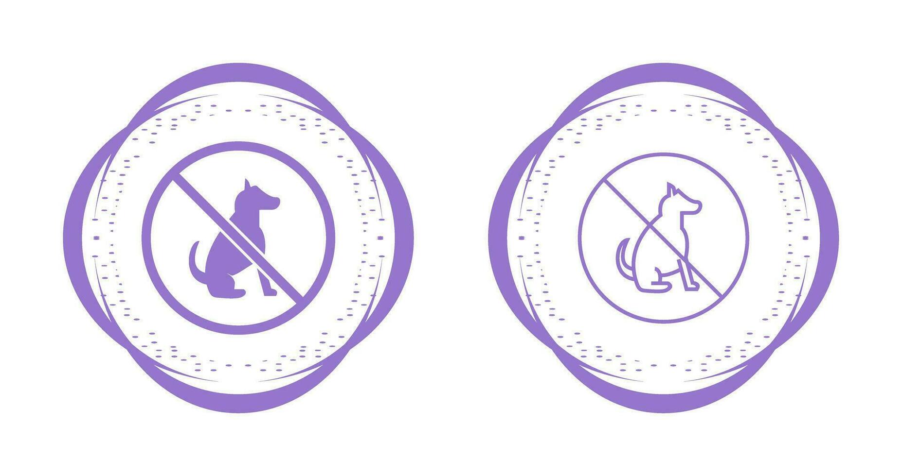 No Pet SIgn Vector Icon