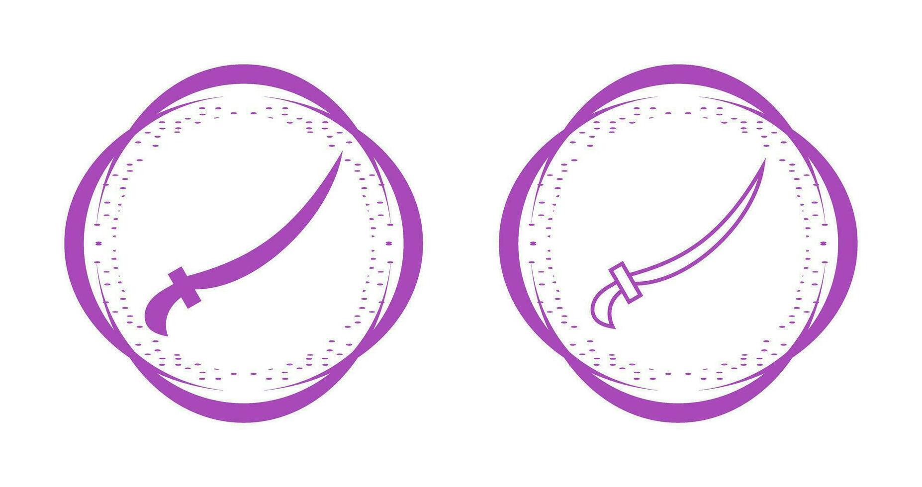 Arabic Sword Vector Icon