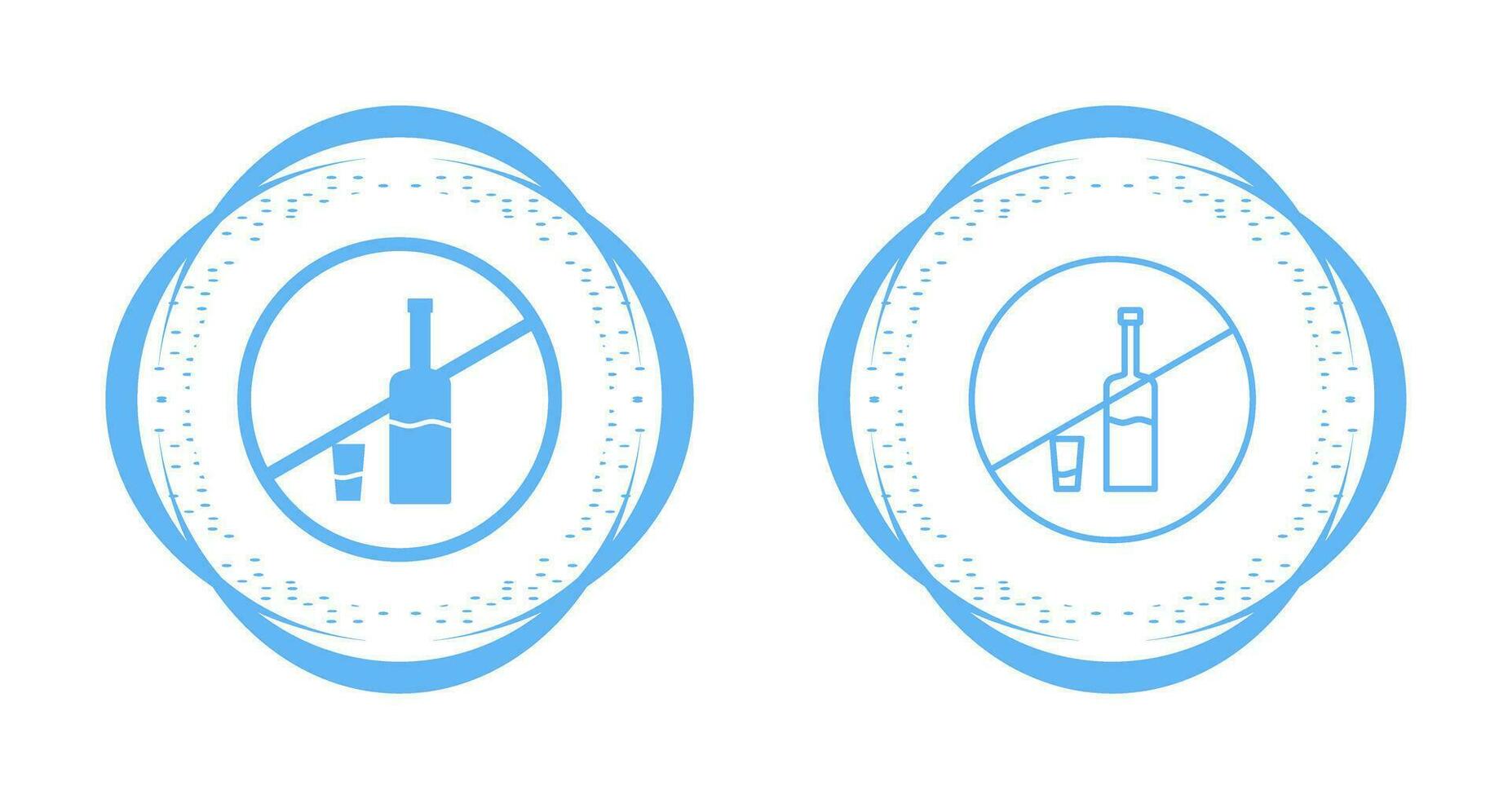 No Drinks Vector Icon