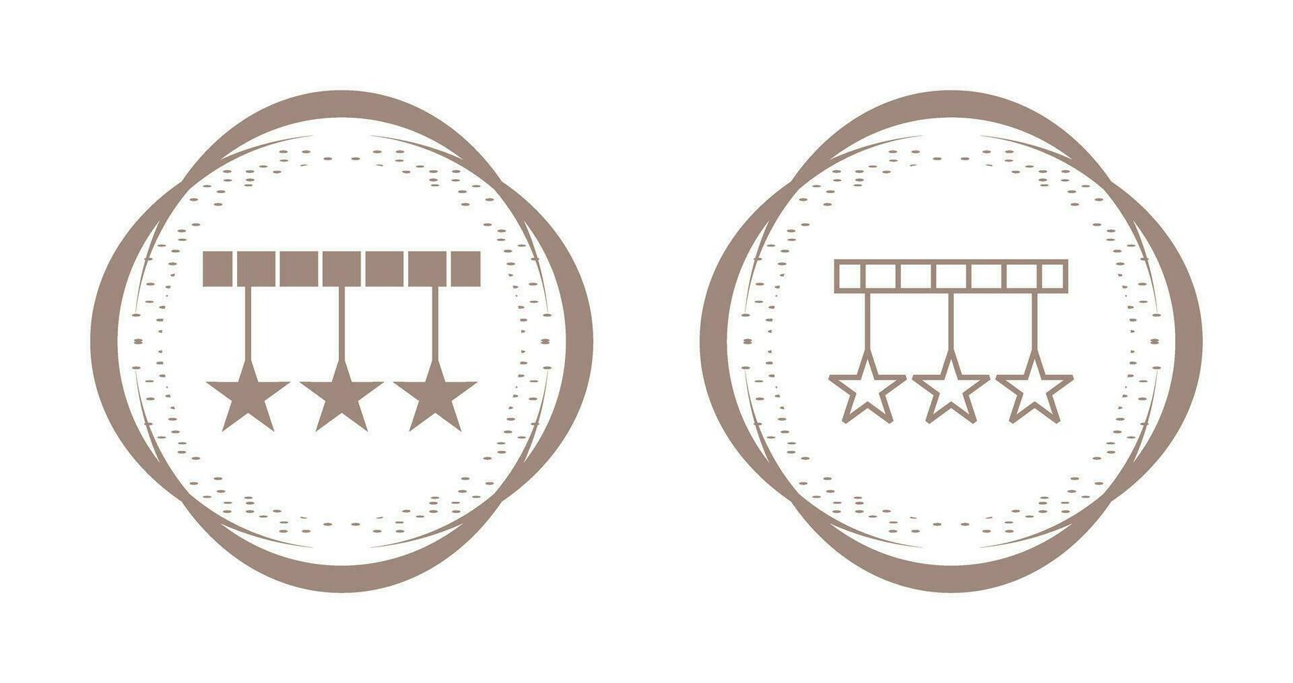 Hanging Stars Vector Icon